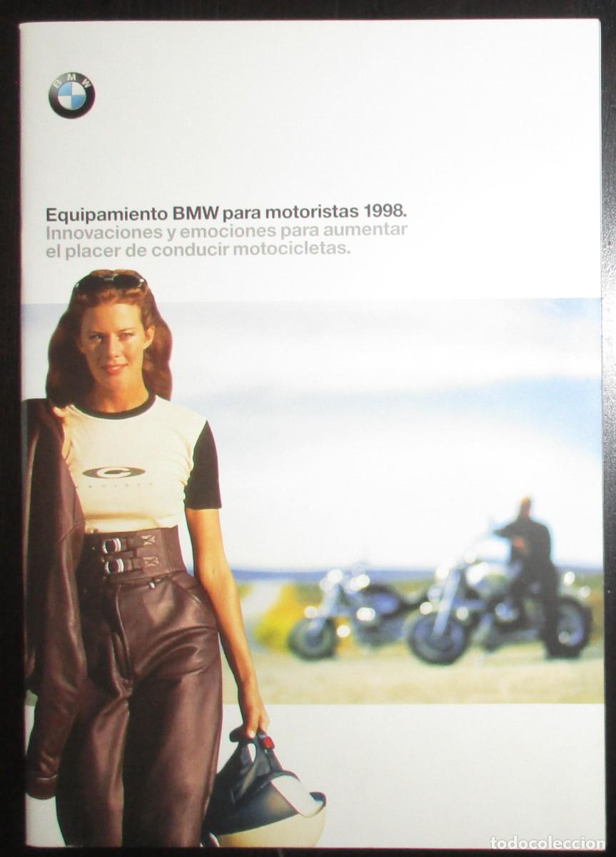 Cat&aacute;logos publicitarios: CAT&Aacute;LOGO 1998 DE EQUIPAMIENTO PARA MOTOS BMW. EN ESPA&Ntilde;OL.