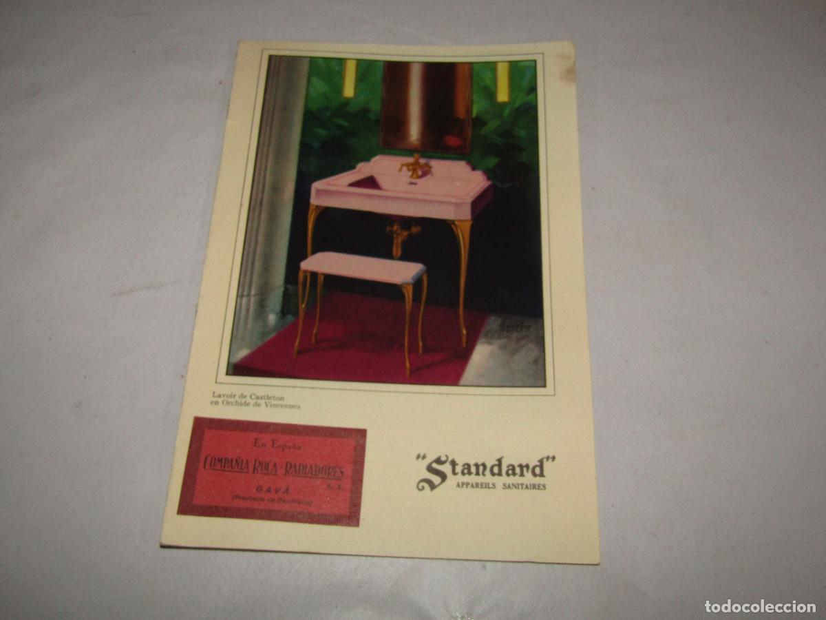 Cat&aacute;logos publicitarios: Cat&aacute;logo Aparatos Sanitarios STANDARD USA y Distribuidos en Espa&ntilde;a por Cia. ROCA Radiadores de 1929