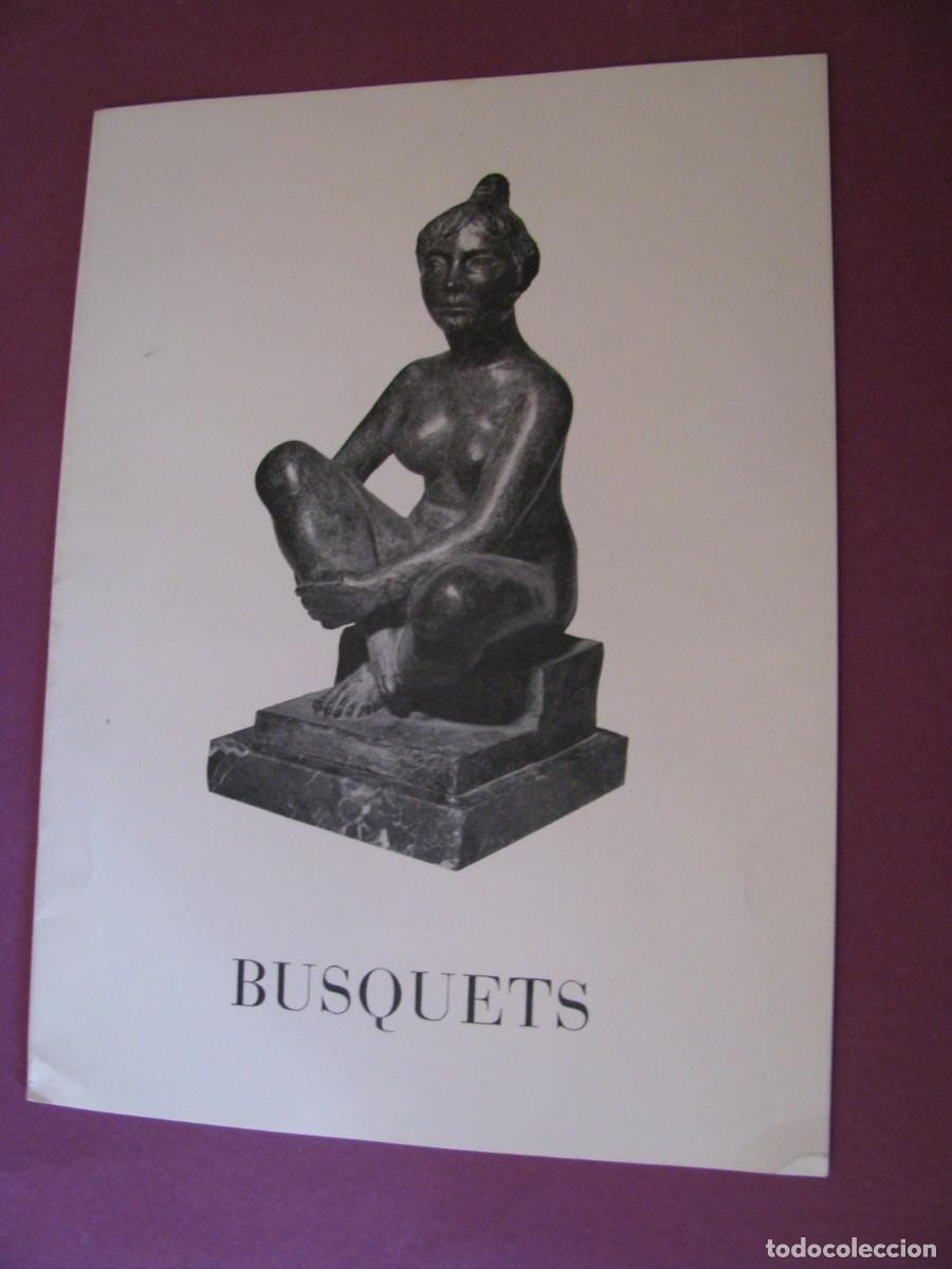 Cat&aacute;logos publicitarios: CATALOGO DE EXPOSICION DE ESCULTURAS DE JOSEP BUSQUETS. GALERIA DEL CISNE, MADRID 1976