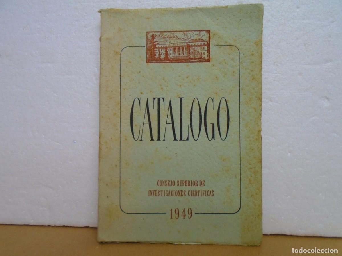 Cat&aacute;logos publicitarios: BIBLIOFILIA/CATALOGO DE PUBLICACIONES DEL CONSEJO SUPERIOR DE INVESTIGACIONES CIENTIFICAS/MADRID1949