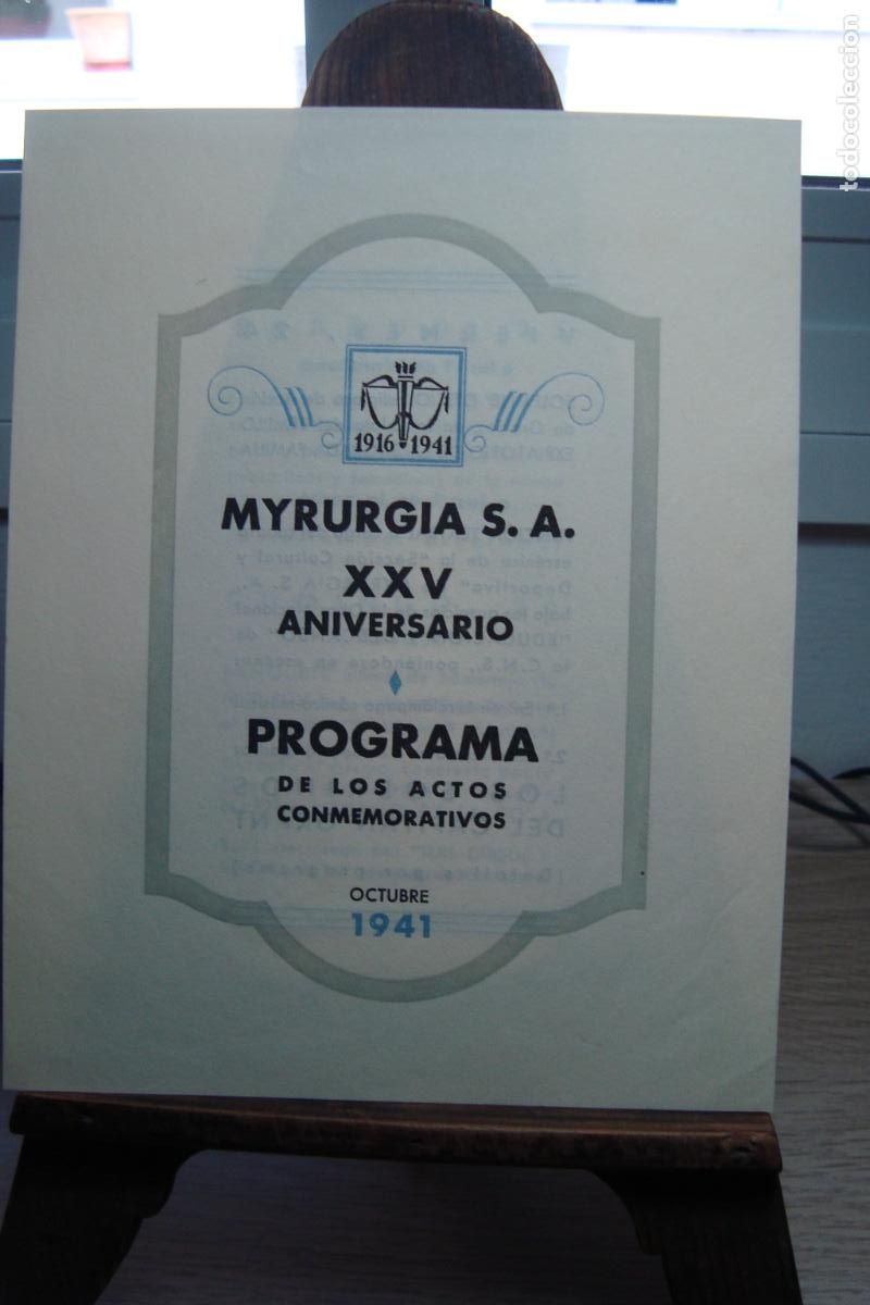 Cat&aacute;logos publicitarios: MYRURGIA S.A PERFUMERIA BARCELONA 1941. ORQUESTA MARTIN LIZCANO ROSA - LUIS DUQUE Y ORQUESTA