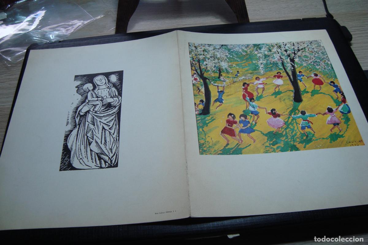 Cat&aacute;logos publicitarios: ANTIGUA TARJETA NAVIDAD MUSEO DE PONTEVEDRA 1970. PINTURA CASTELAO.