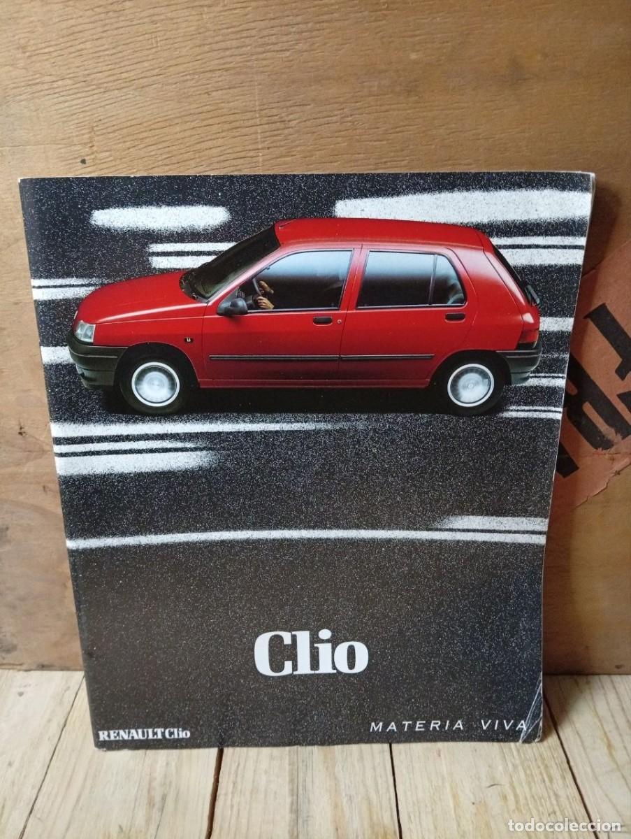 Cat&aacute;logos publicitarios: CAT&Aacute;LOGO ORIGINAL RENAULT CLIO FASE 1 (1990/1991) - LA MATERIA VIVA - FASA RENAULT - CON ANOTACIONES