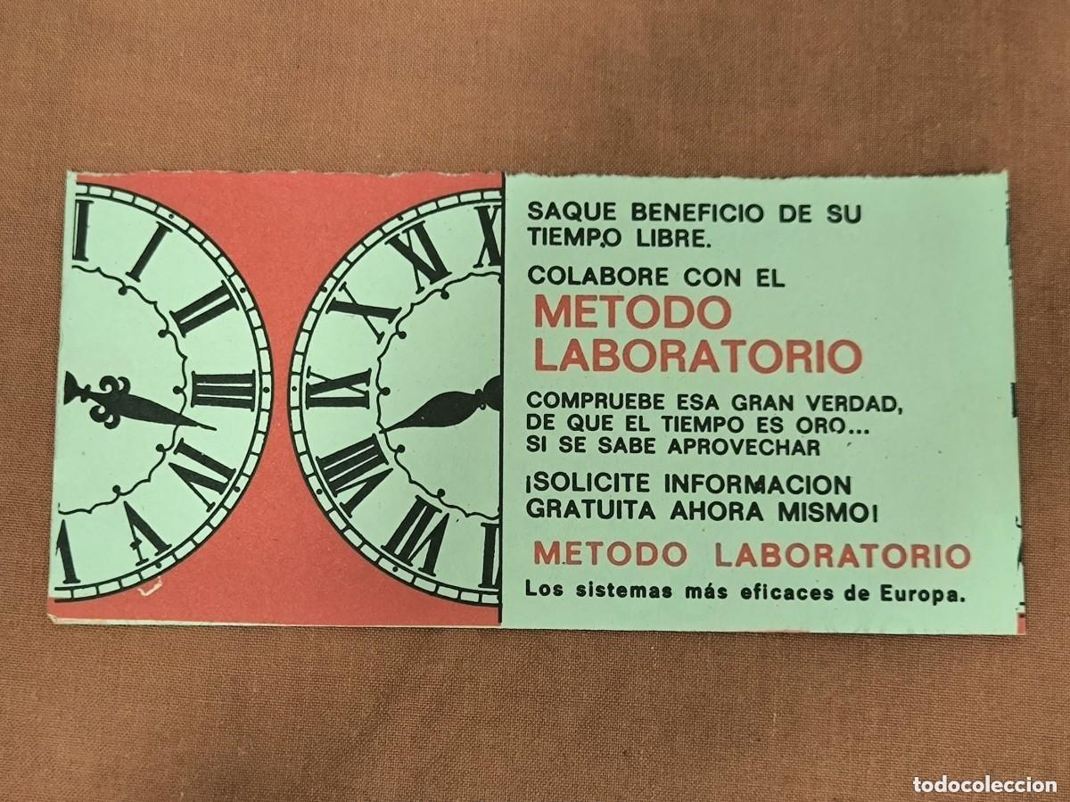 Cataloghi pubblicitari: Tarjeta Publicitaria Antigua M&eacute;todo Laboratorio &ndash; Reclamo Vintage Original