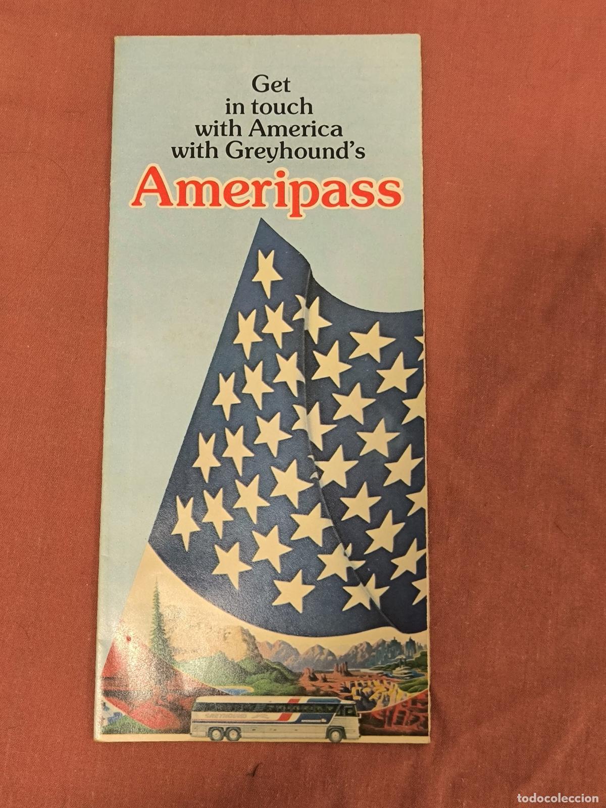 Werbekataloge: Antiguo Folleto Cat&aacute;logo Greyhound Ameripass en Publicidad Coleccionismo
