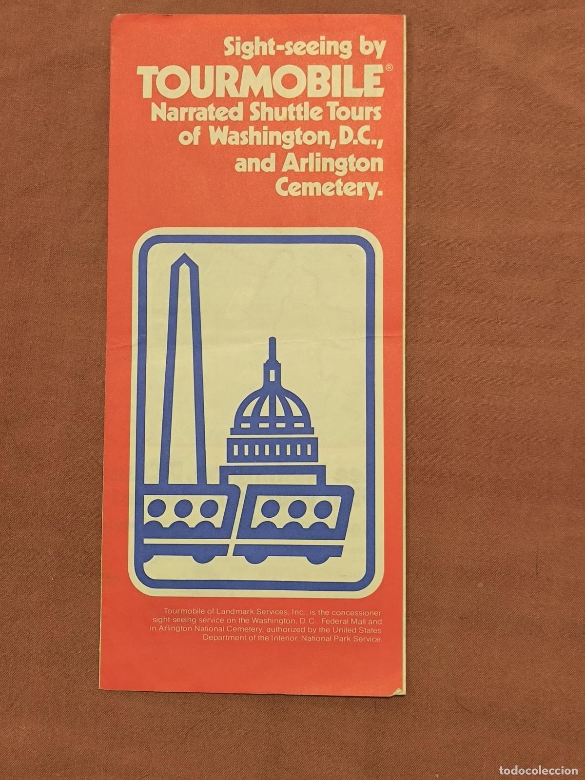 Cataloghi pubblicitari: Antiguo Folleto Cat&aacute;logo Tourmobile Washington DC Publicidad Coleccionismo
