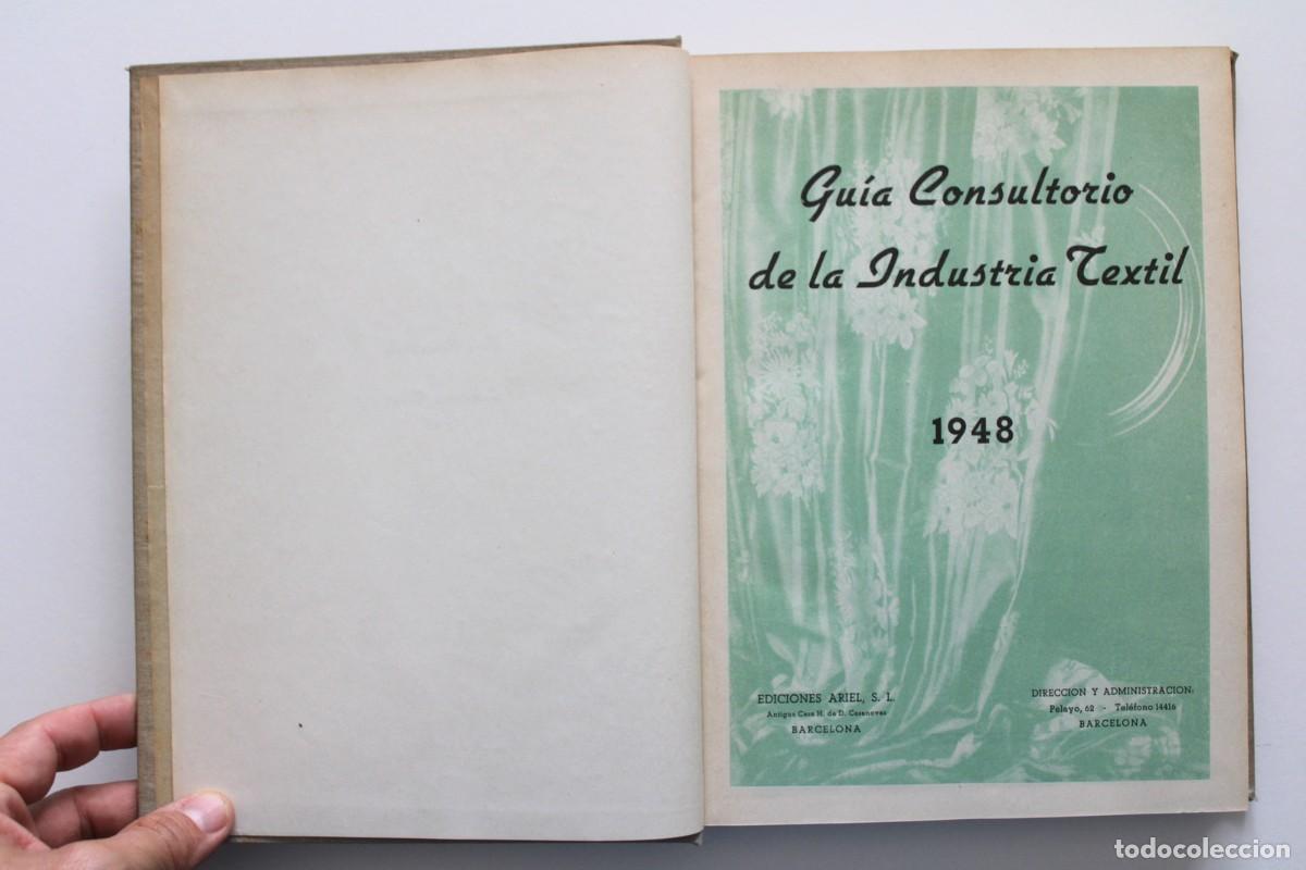 Werbekataloge: Gu&iacute;a Consultorio de la Industria T&eacute;xtil 1948 - Ediciones Ariel