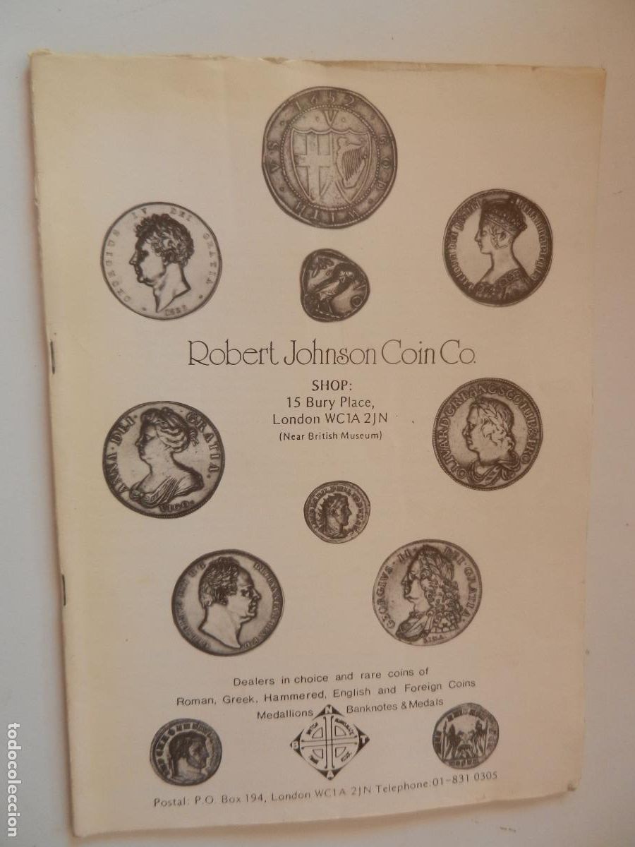 Werbekataloge: ROBERT JOHSON COIN CO.-WINTER LIST 1988- LONDON - CATALOGO EN INGL&Eacute;S