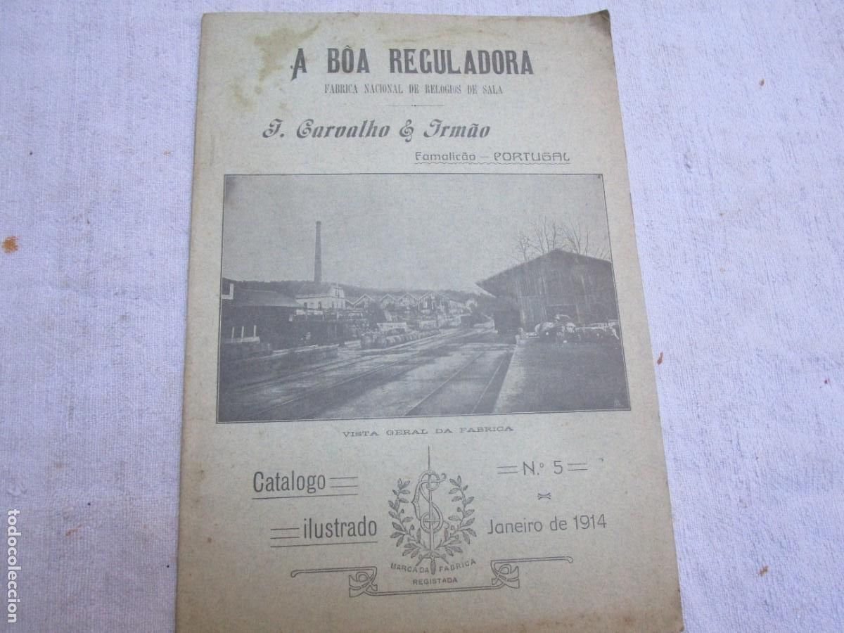 Werbekataloge: CATALOGO RELOJES RELOGERIA 1914 &rdquo; A BOA REGULADORA &rdquo; PORTUGAL. PARED Y SOBREMESA 27PP 23CM ILUSTRADO