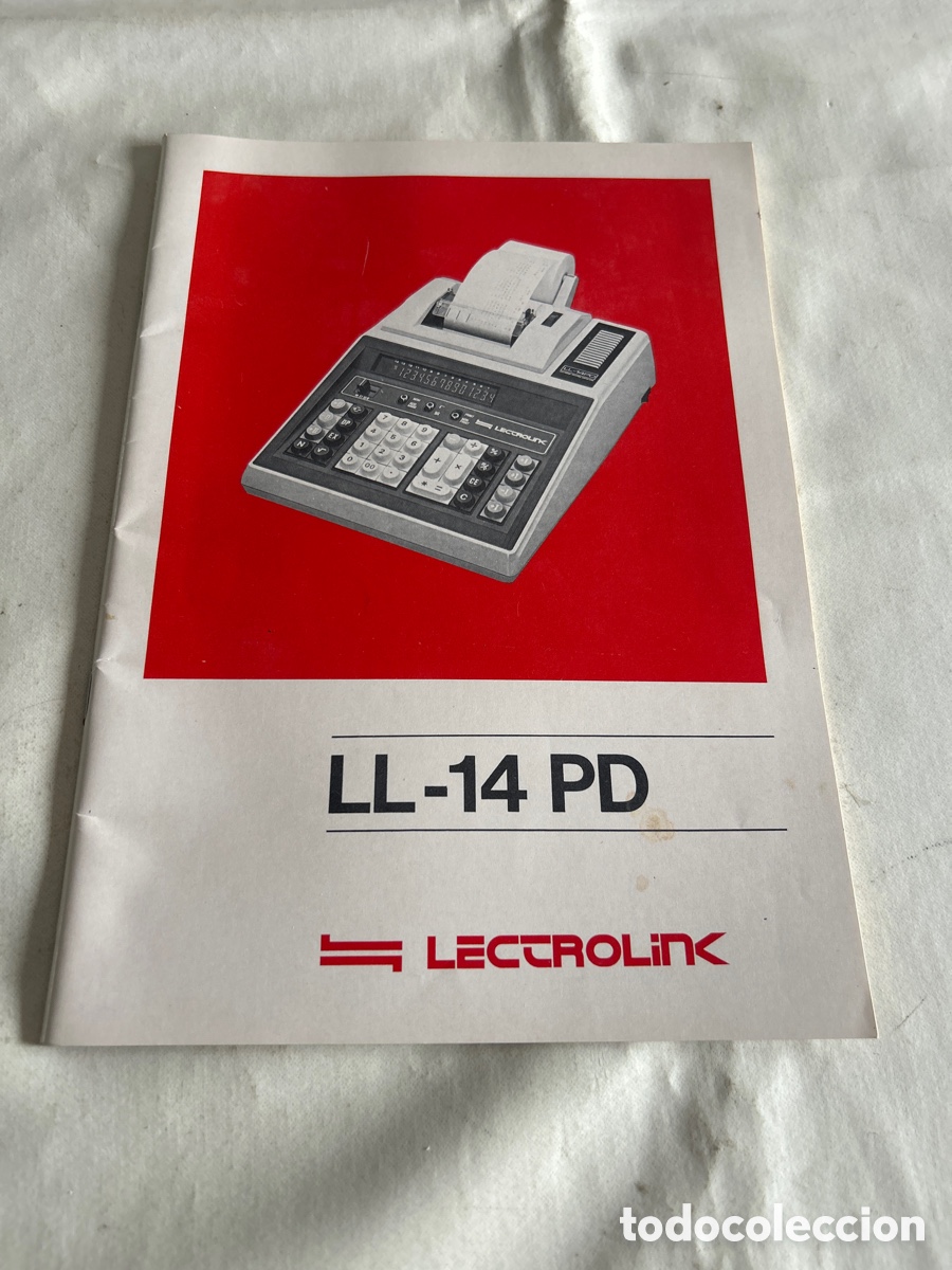 Werbekataloge: Manual de instrucciones calculadora Lectrolink.A&ntilde;os 70