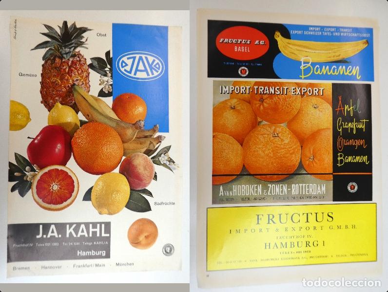 Advertising Catalogs: Recorte publicitario de frutas , a&ntilde;os 50 mide 20X30 cm