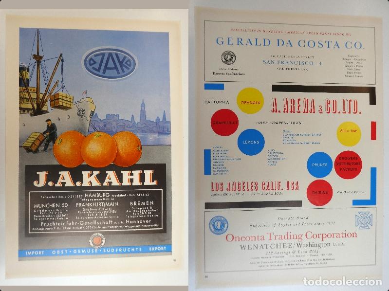 Advertising Catalogs: Recorte publicitario de frutas , a&ntilde;os 50 mide 20X30 cm