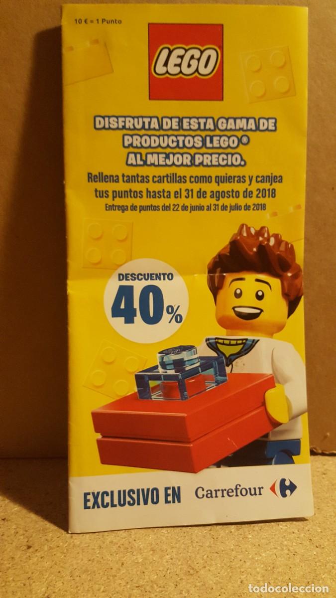 Werbekataloge: Folleto/peque&ntilde;o cat&aacute;logo de figuras y productos de Lego, de una cartilla de puntos Carrefour.