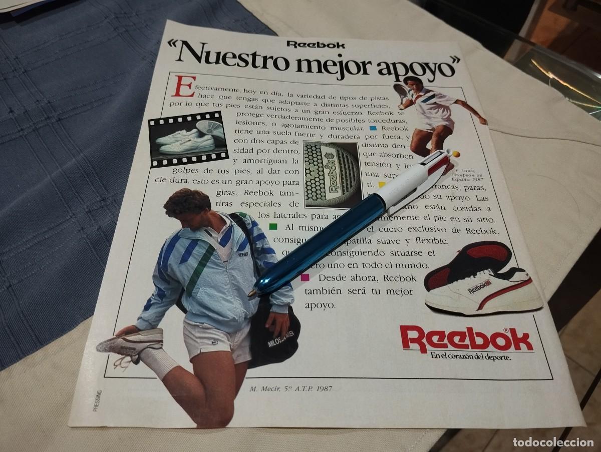Cat&aacute;logos publicitarios: ZAPATILLAS REEBOK CLIPPING ANUNCIO PUBLICIDAD REVISTA 1988