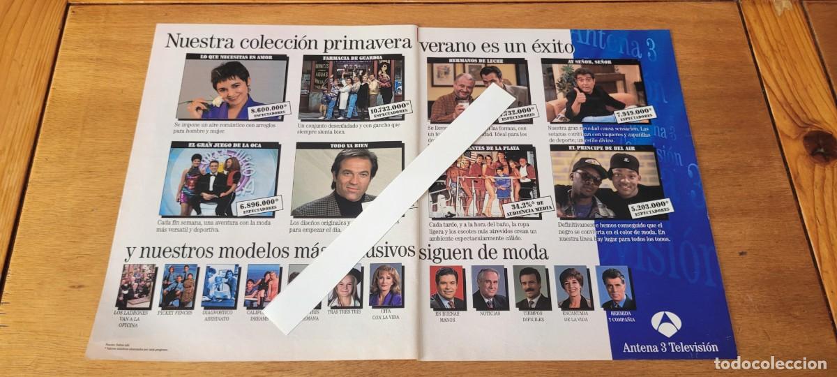 Cat&aacute;logos publicitarios: PUBLICIDAD 1994: ANTENA TRES. VIGILANTES DE LA PLAYA. JUEGO DE LA OCA. PEPE NAVARRO. PPE. DE BELAIR.
