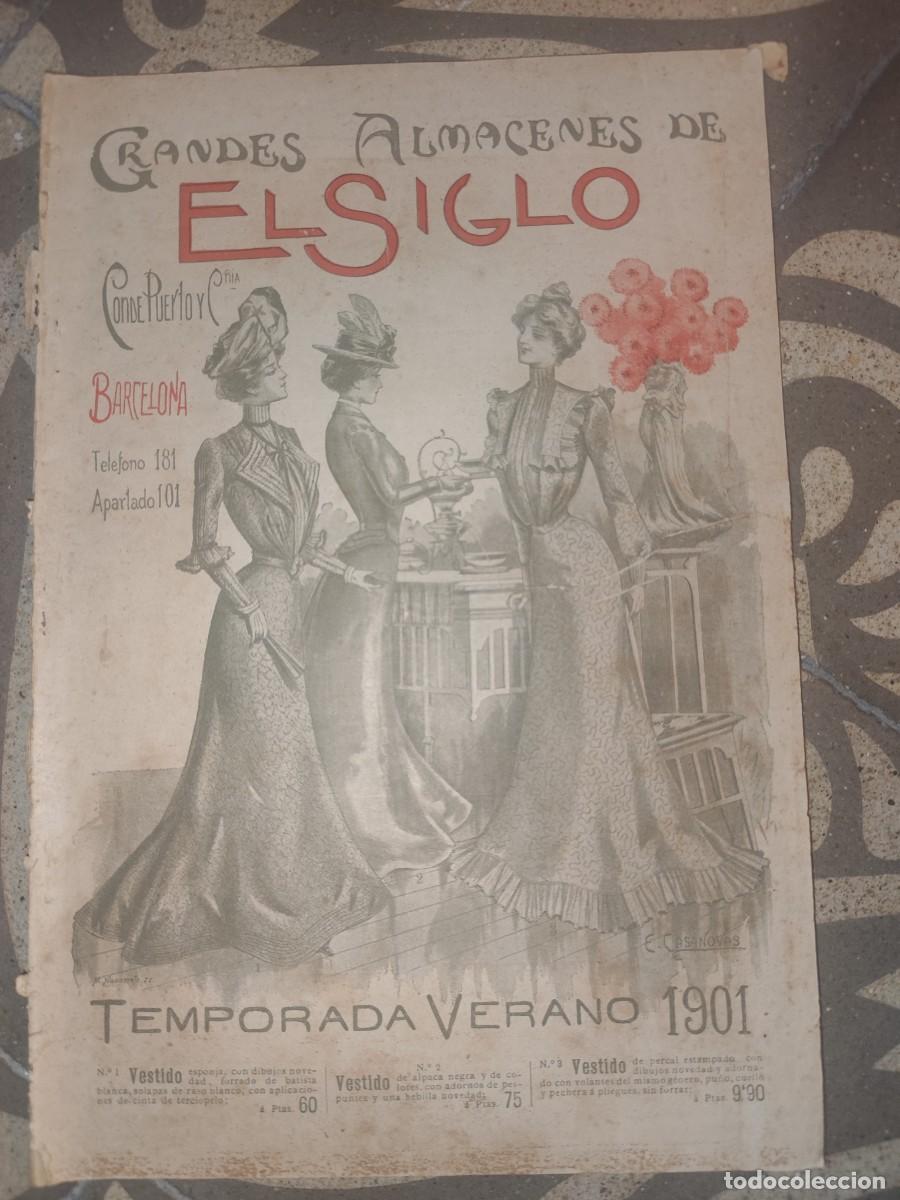 Cat&aacute;logos publicitarios: Cat&aacute;logo Grandes Almacenes el Siglo. Temporada Verano 1901