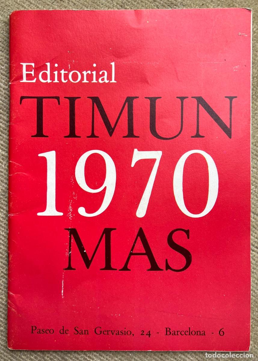 Catalogues publicitaires: Cat&aacute;logo Editorial Timun Mas - A&ntilde;o 1970 (Cuentos, Literatura Juvenil)