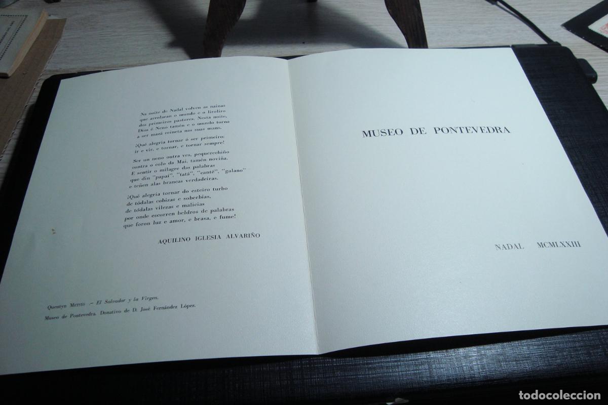 Cat&aacute;logos publicitarios: ANTIGUA TARJETA NAVIDAD MUSEO DE PONTEVEDRA 1973. AQUILINO IGLESIA ALVARI&Ntilde;O.