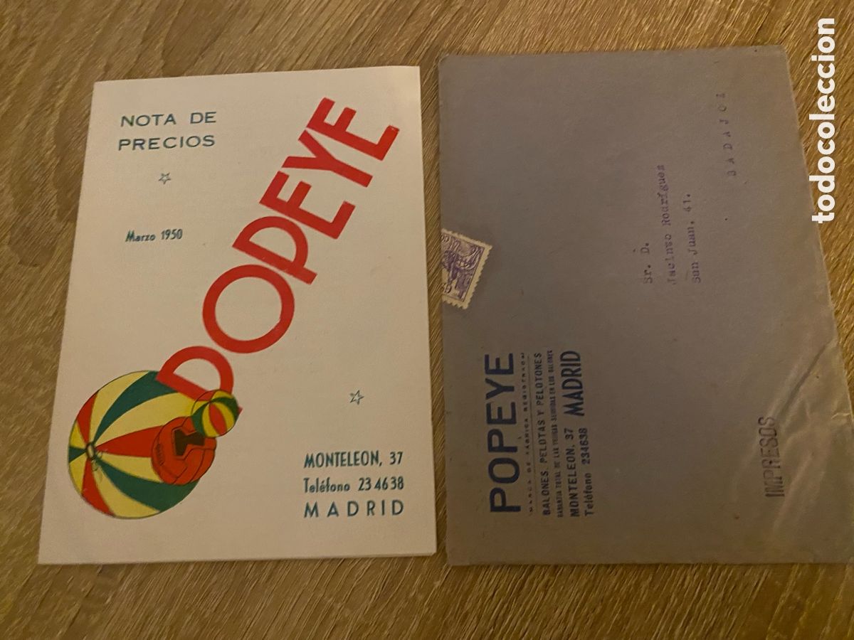 Catalogues publicitaires: ANTIGUO CAT&Aacute;LOGO LISTA DE PRECIOS POPEYE JUGUETES