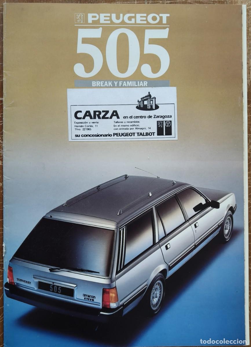 Cat&aacute;logos publicitarios: Cat&aacute;logo Peugeot 505 Break. 1988. En espa&ntilde;ol *