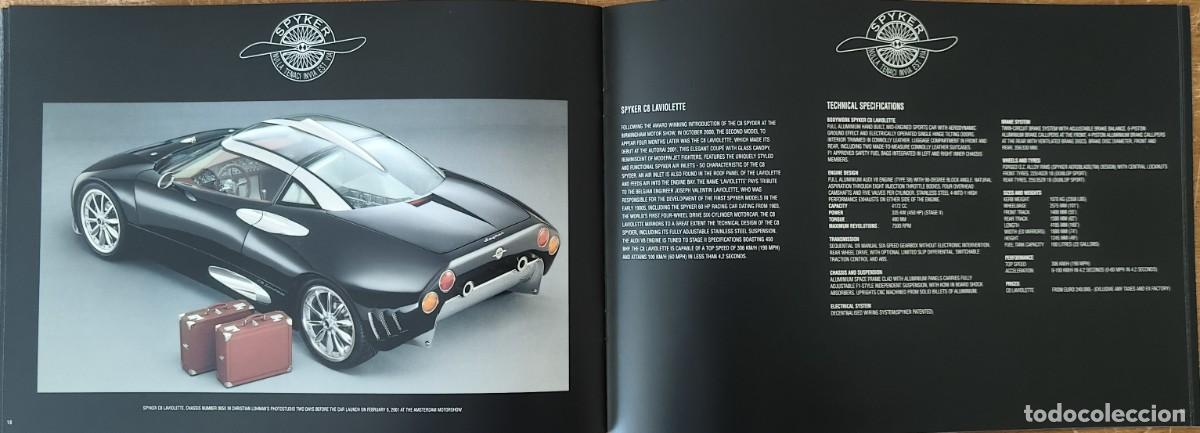 Cat&aacute;logos publicitarios: Cat&aacute;logo Spyker C8. 2001. En ingl&eacute;s * - Foto 4