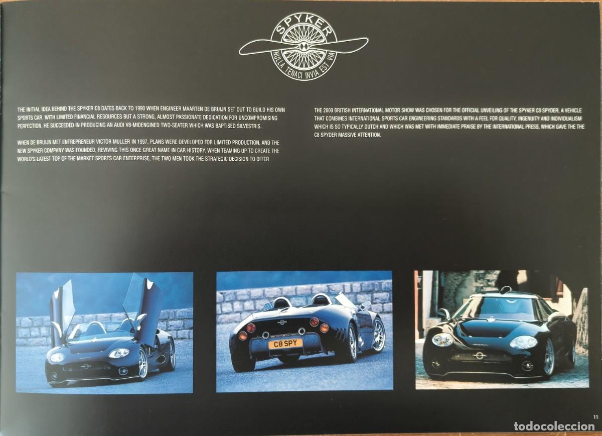 Cat&aacute;logos publicitarios: Cat&aacute;logo Spyker C8. 2001. En ingl&eacute;s * - Foto 6