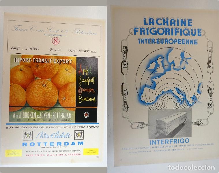 Cat&aacute;logos publicitarios: Recorte publicitario de frutas , a&ntilde;os 50 mide 20X30 cm