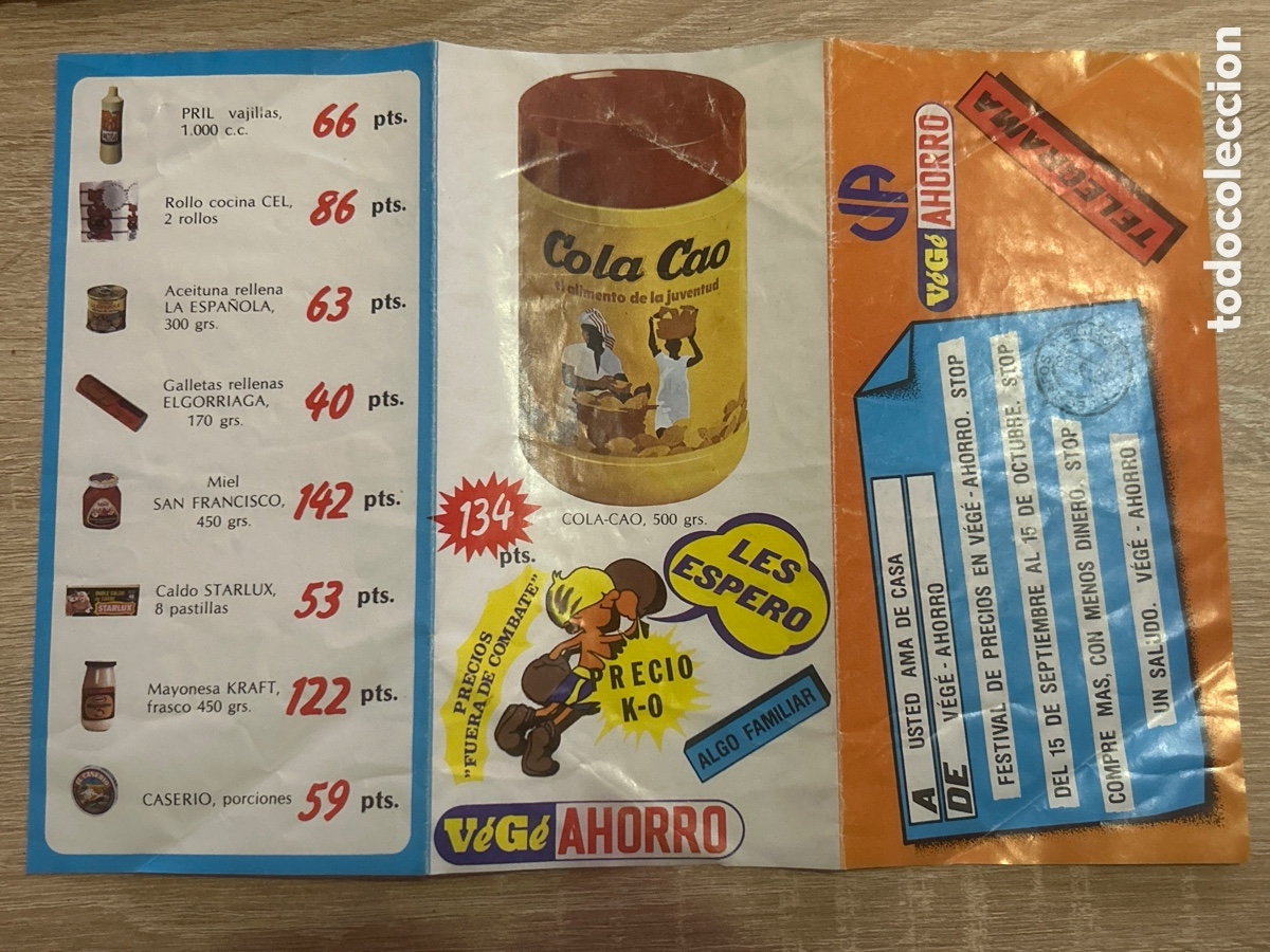 Cat&aacute;logos publicitarios: Cat&aacute;logo vege colacao cola cao