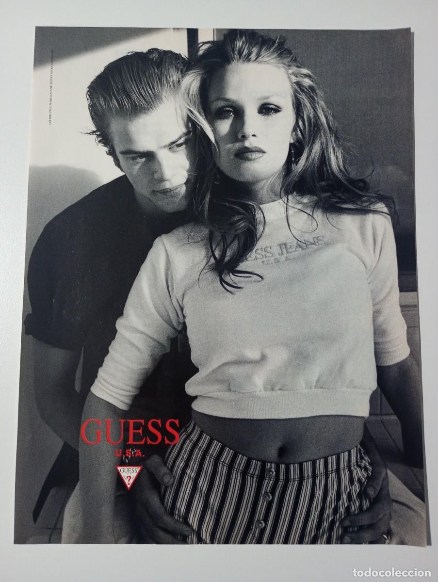Cat&aacute;logos publicitarios: Publicidad GUESS Larissa Bondarenko 1995 Spanish Magazine Advertising 30x23 cm