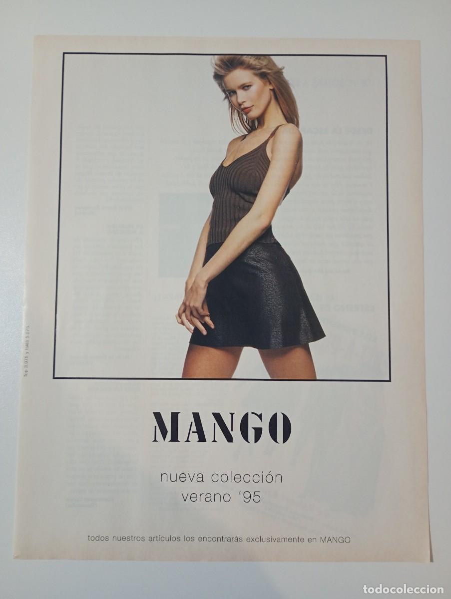 Catalogues publicitaires: Publicidad Mango Claudia Schiffer 1995 Spanish Magazine Advertising 30x23 cm