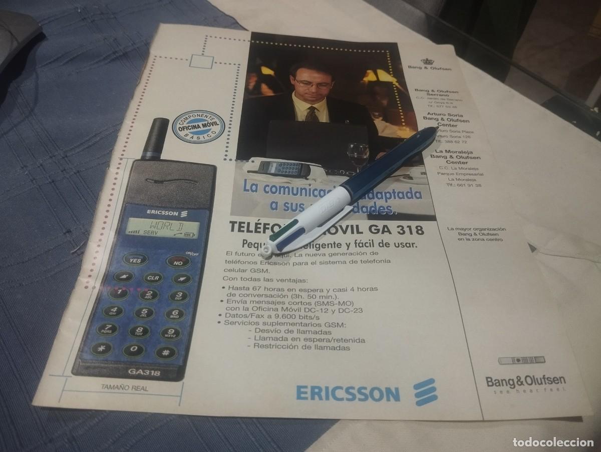 Cat&aacute;logos publicitarios: ERICSSON MOVIL GA 318 TEL&Eacute;FONO CLIPPING ANUNCIO PUBLICIDAD REVISTA 1996