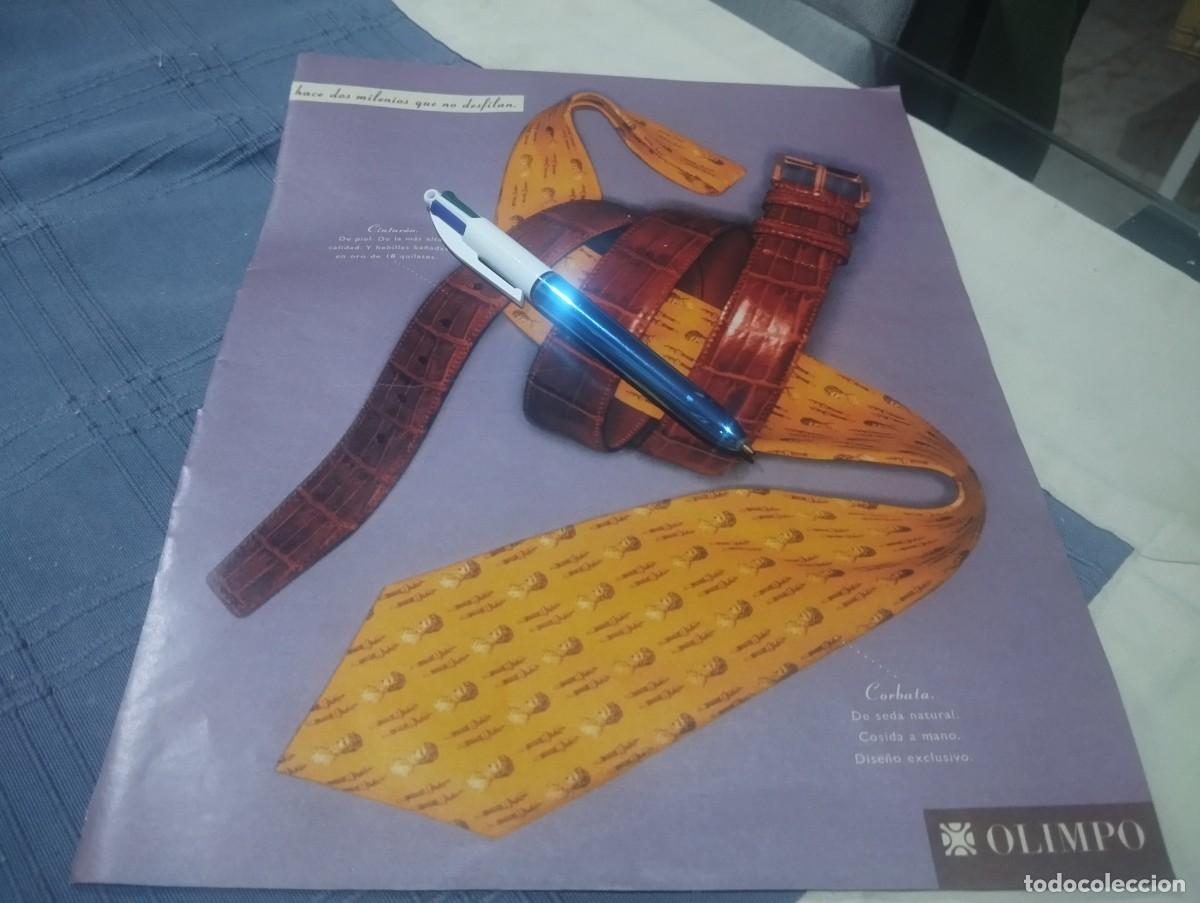 Cat&aacute;logos publicitarios: CINTURON CORBATA OLIMPO CLIPPING ANUNCIO PUBLICIDAD REVISTA 1996