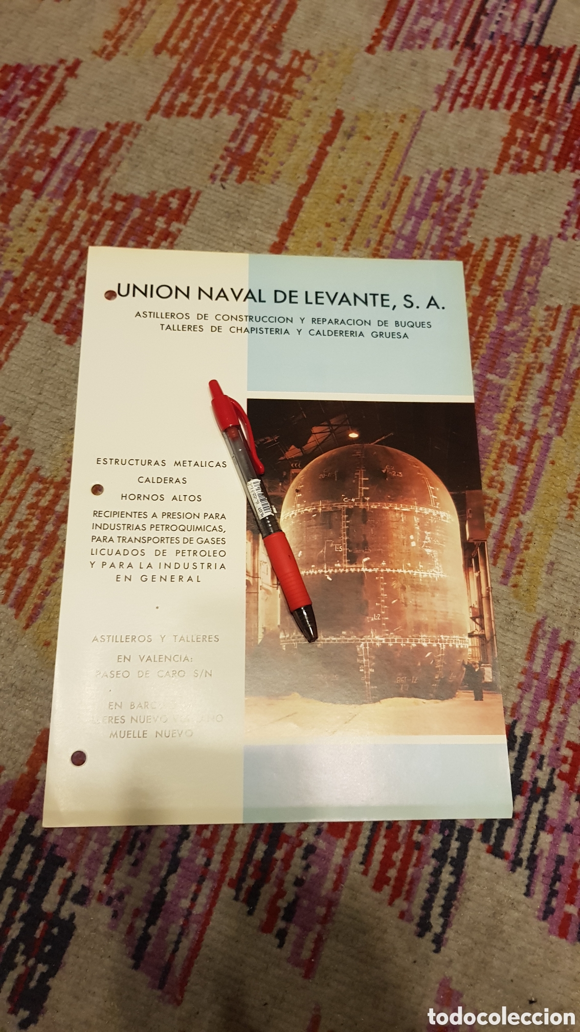 Cat&aacute;logos publicitarios: Uni&oacute;n naval de Levante S.A