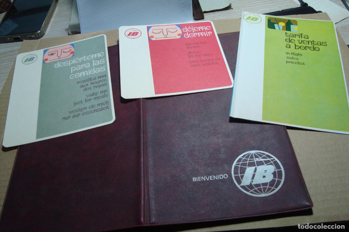 Cat&aacute;logos publicitarios: ANTIGUA CARPETA DE VENTA A BORDO IBERIA LINEAS AEREAS ESPA&Ntilde;A 1971