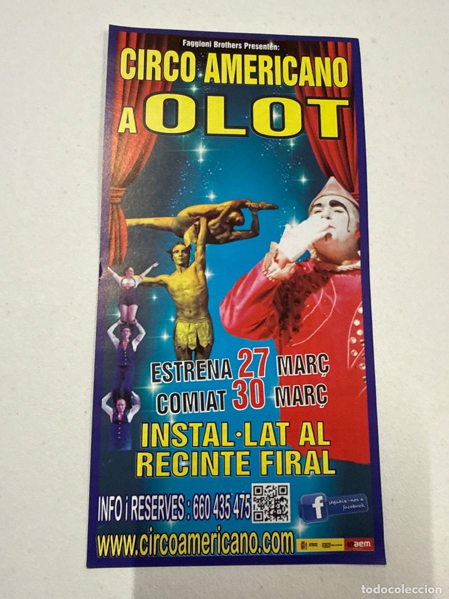 Cat&aacute;logos publicitarios: Folleto CIRCO AMERICANO A OLOT