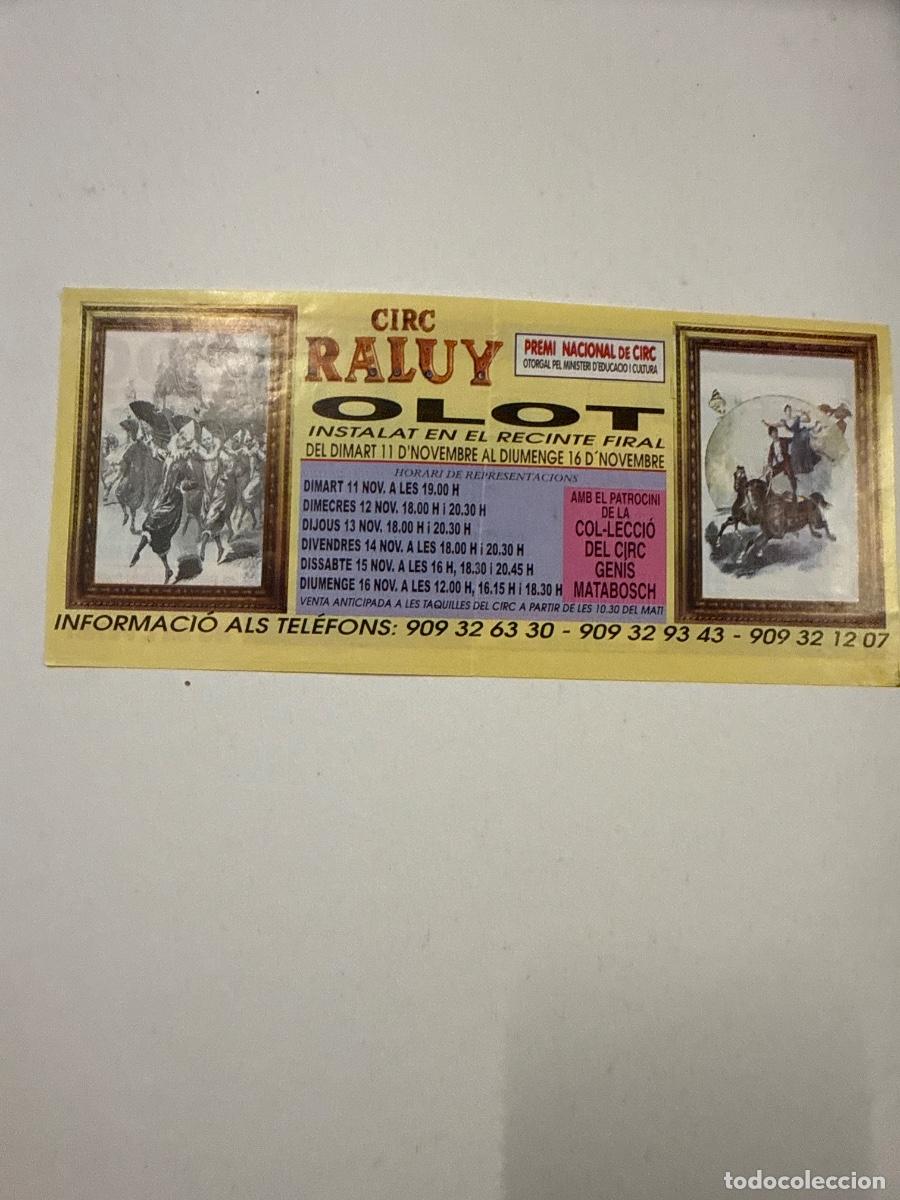 Cat&aacute;logos publicitarios: Folleto publicitario CIRCO RALUY OLOT