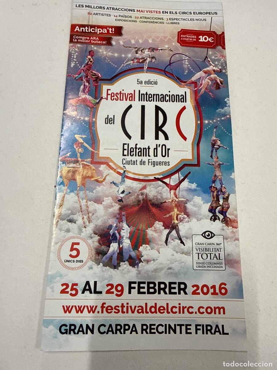 Cat&aacute;logos publicitarios: Folleto publicitario FESTIVAL INTERNACIONAL DEL CIRC