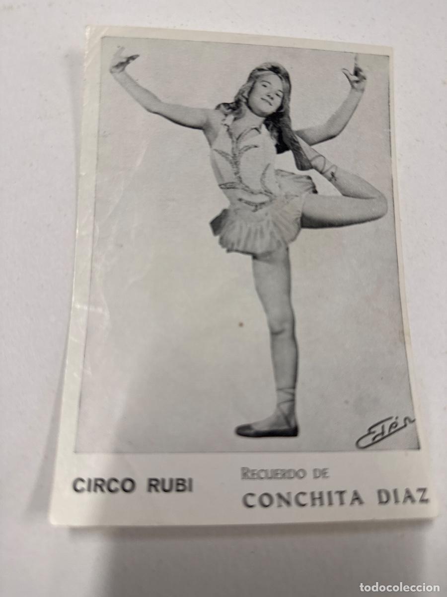 Cat&aacute;logos publicitarios: ANTIGUO fotopostal o fotocromo de CONCHITA DIAZ. CIRCO RUBI