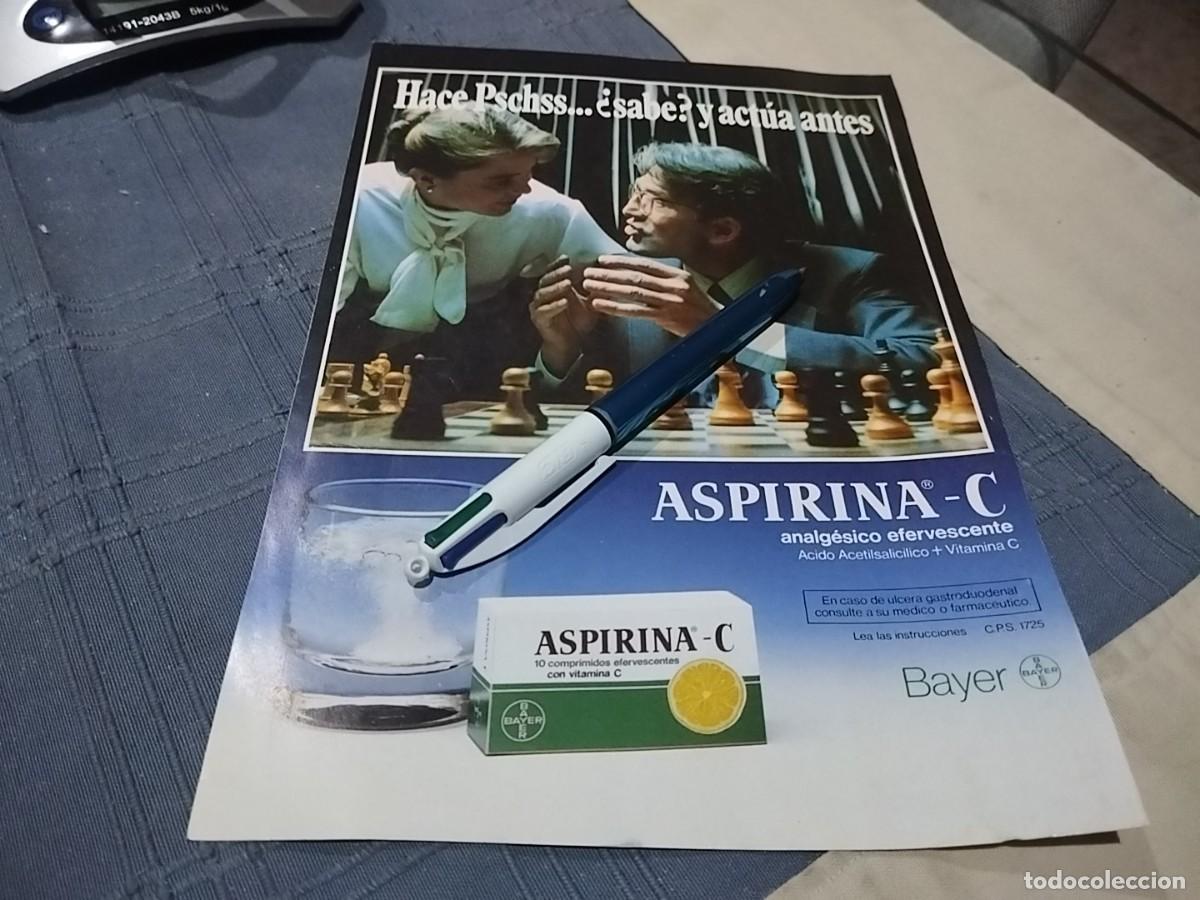 Cat&aacute;logos publicitarios: ASPIRINA C DE BAYER CLIPPING ANUNCIO PUBLICIDAD REVISTA 1988 BONITO PARA ENMARCAR