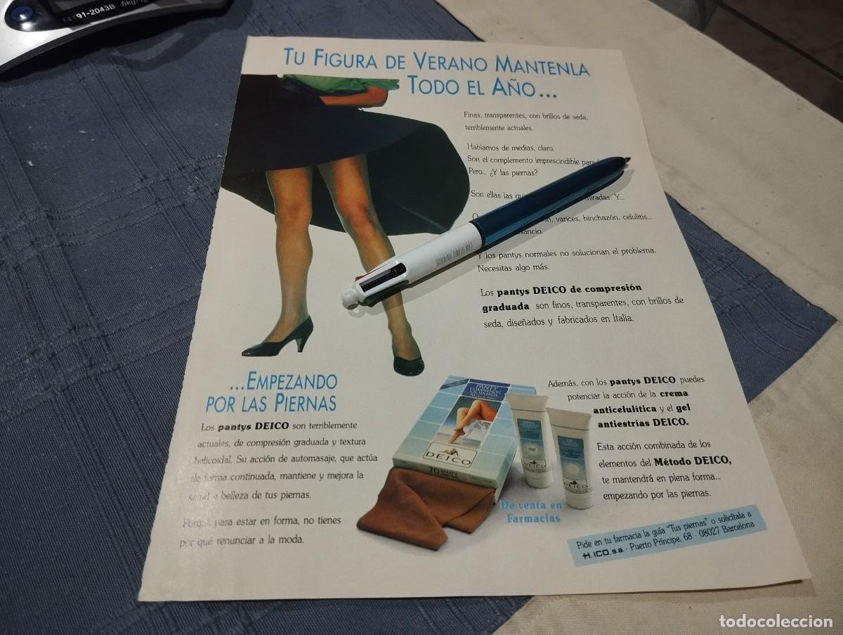 Cat&aacute;logos publicitarios: MEDIAS PANTYS LENCERIA INTERIOR CLIPPING ANUNCIO PUBLICIDAD REVISTA 1988 BONITO PARA ENMARCAR
