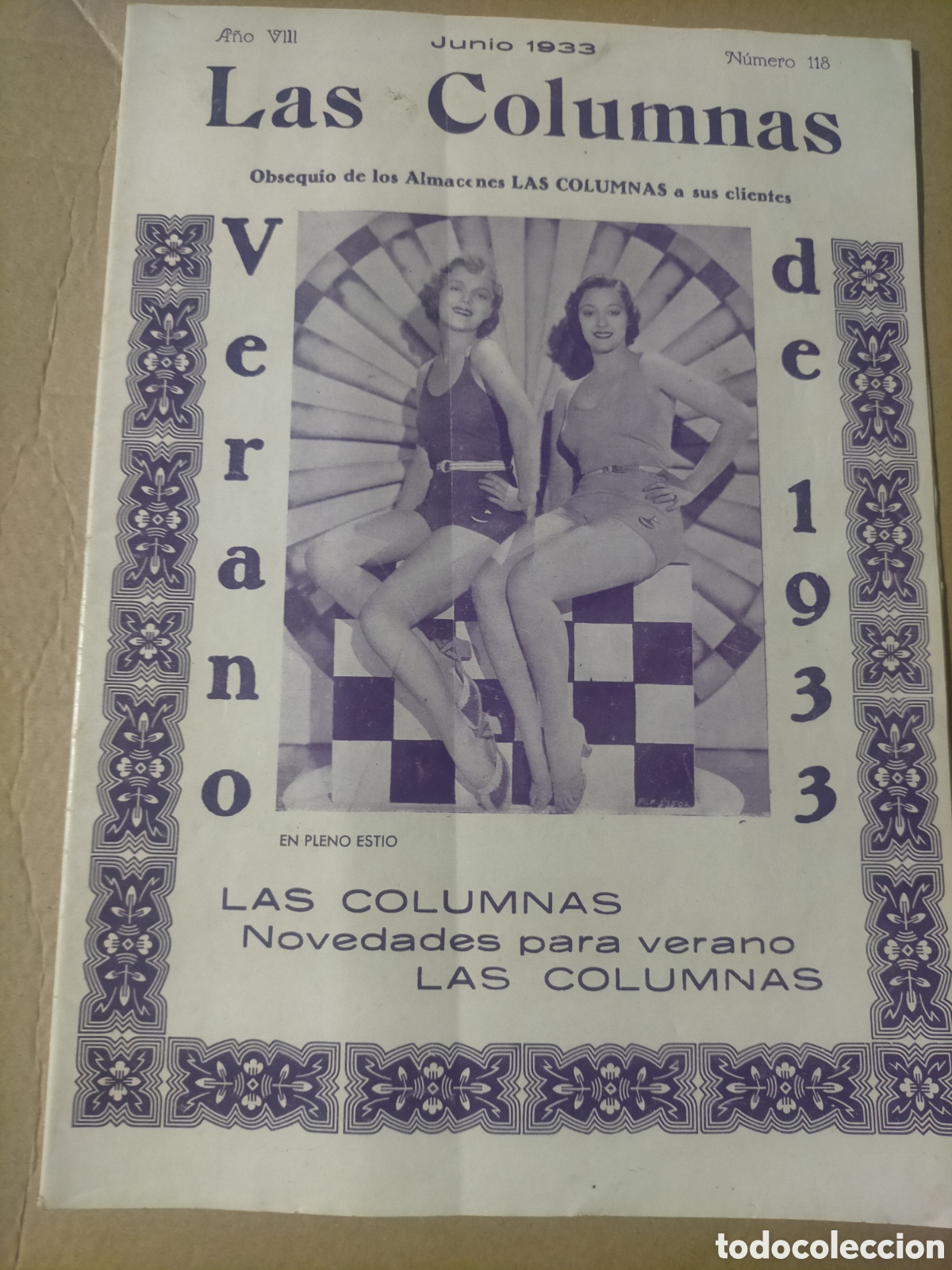 Cat&aacute;logos publicitarios: Catalogo publicitario las columnas 1933 n118