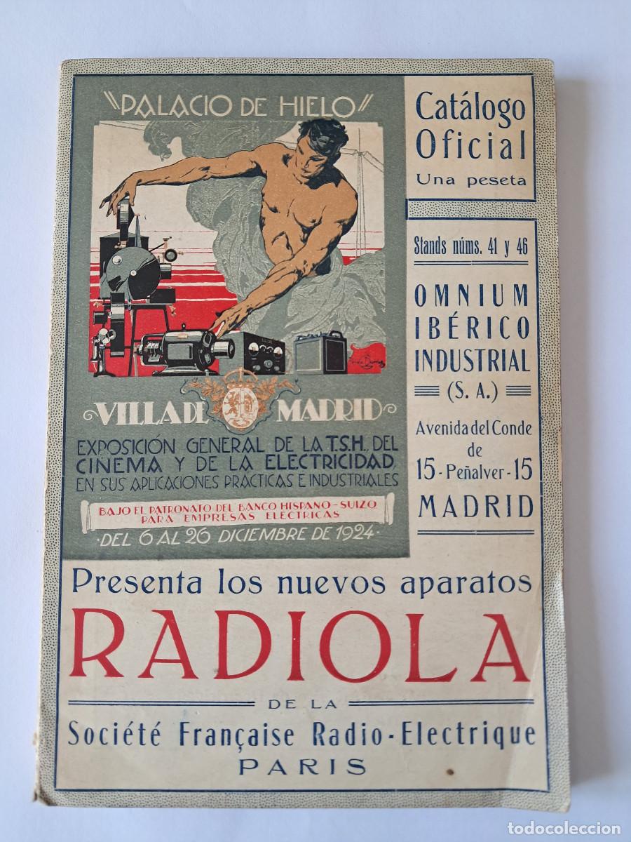 Cat&aacute;logos publicitarios: Cat&aacute;logo Exposici&oacute;n General de la T.S.H del Cinema y de la Electricidad.Palacio de Hielo.Madrid 1924