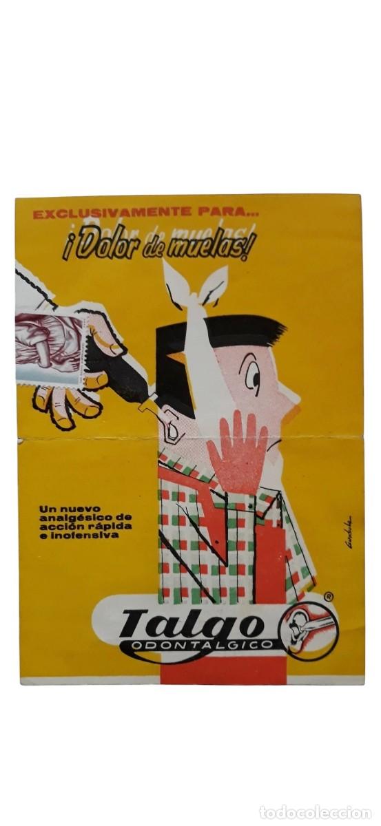 Cat&aacute;logos publicitarios: PUBLICIDAD &iexcl;DOLOR DE MUELAS! ANALG&Eacute;SICOS TALGO ODONTALGICO. PUBLICIDAD CIRCULADA POR CORREO ORDINARI