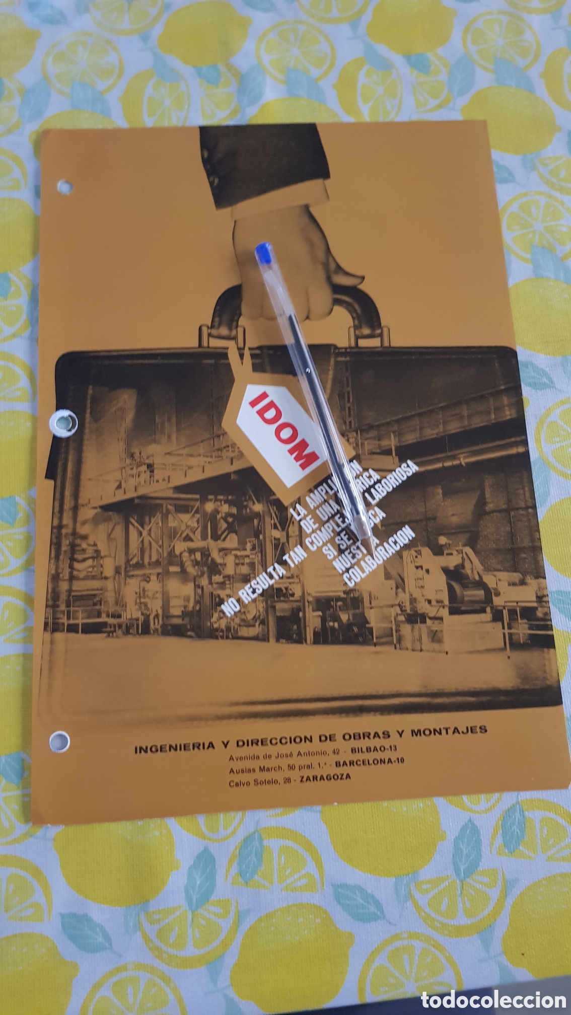 Cat&aacute;logos publicitarios: IDOM Ingenier&iacute;a y direcci&oacute;n de obras y montajes