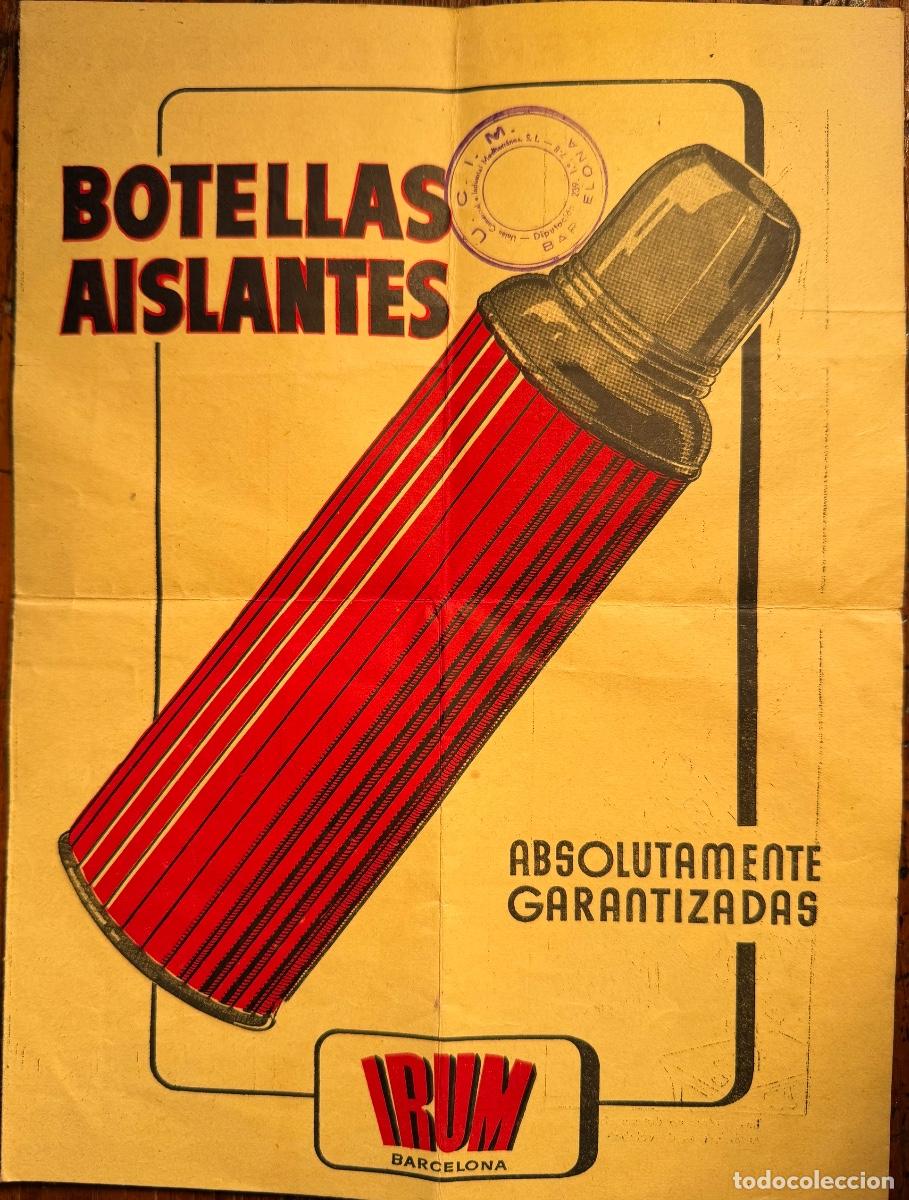 Cat&aacute;logos publicitarios: PUBLICIDAD BOTELLAS AISLANTES. IRUM, BARCELONA. CON TEBEO DE VALENTI CASTANY.