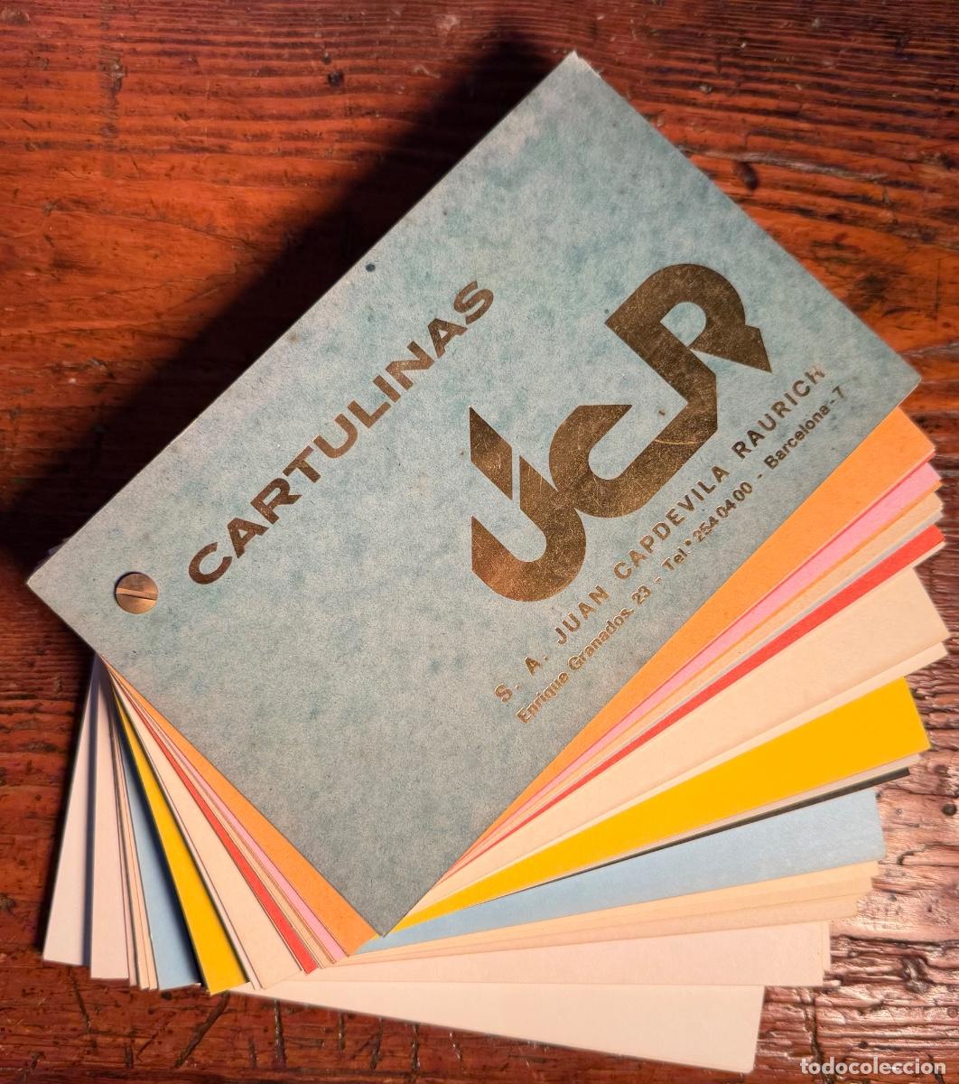 Cat&aacute;logos publicitarios: MUESTRARIO DE CARTULINAS. JCR. JUAN CAPDEVILA RAURICH. SA