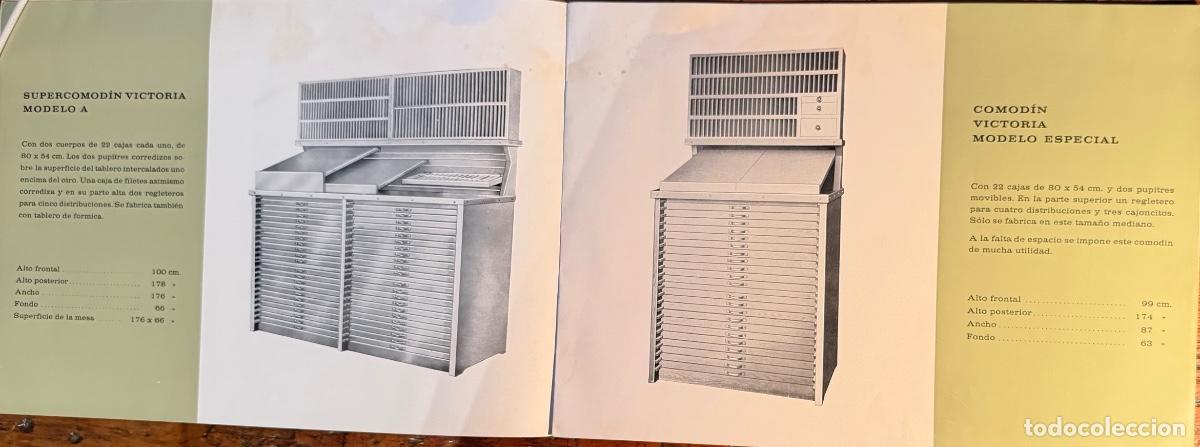 Cat&aacute;logos publicitarios: MUESTRARIO DE COMODINES O CHIBALETES DE IMPRENTA. MARCA NEUFVILLE.