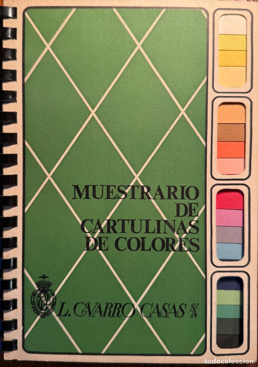 Cat&aacute;logos publicitarios: MUESTRARIO DE CARTULINAS DE COLORES. L.GVARRO CASAS SA