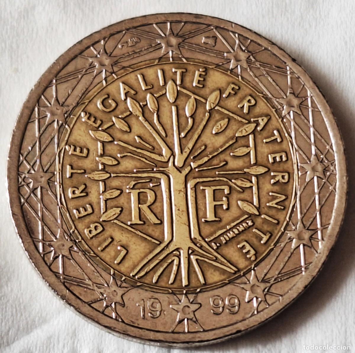 Cat&aacute;logos publicitarios: FRANCIA - MONEDA DE 2 EUROS DEL A&Ntilde;O 1999 - BIEN CONSERVADA
