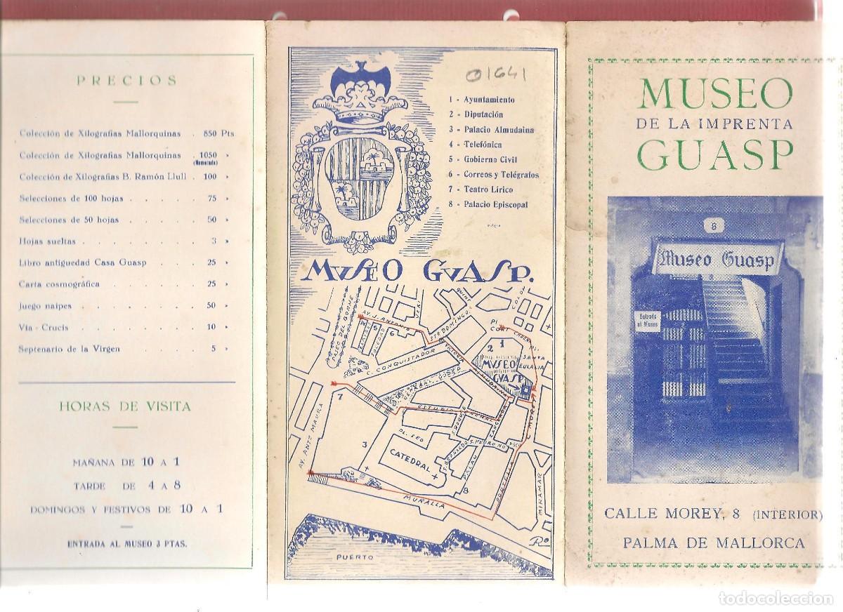 Cat&aacute;logos publicitarios: CATALOGO MUSEO de la IMPRENTA GUASP PALMA DE MALLORCA TRIPTICO